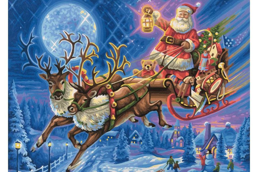 Père Noël sur son traineau